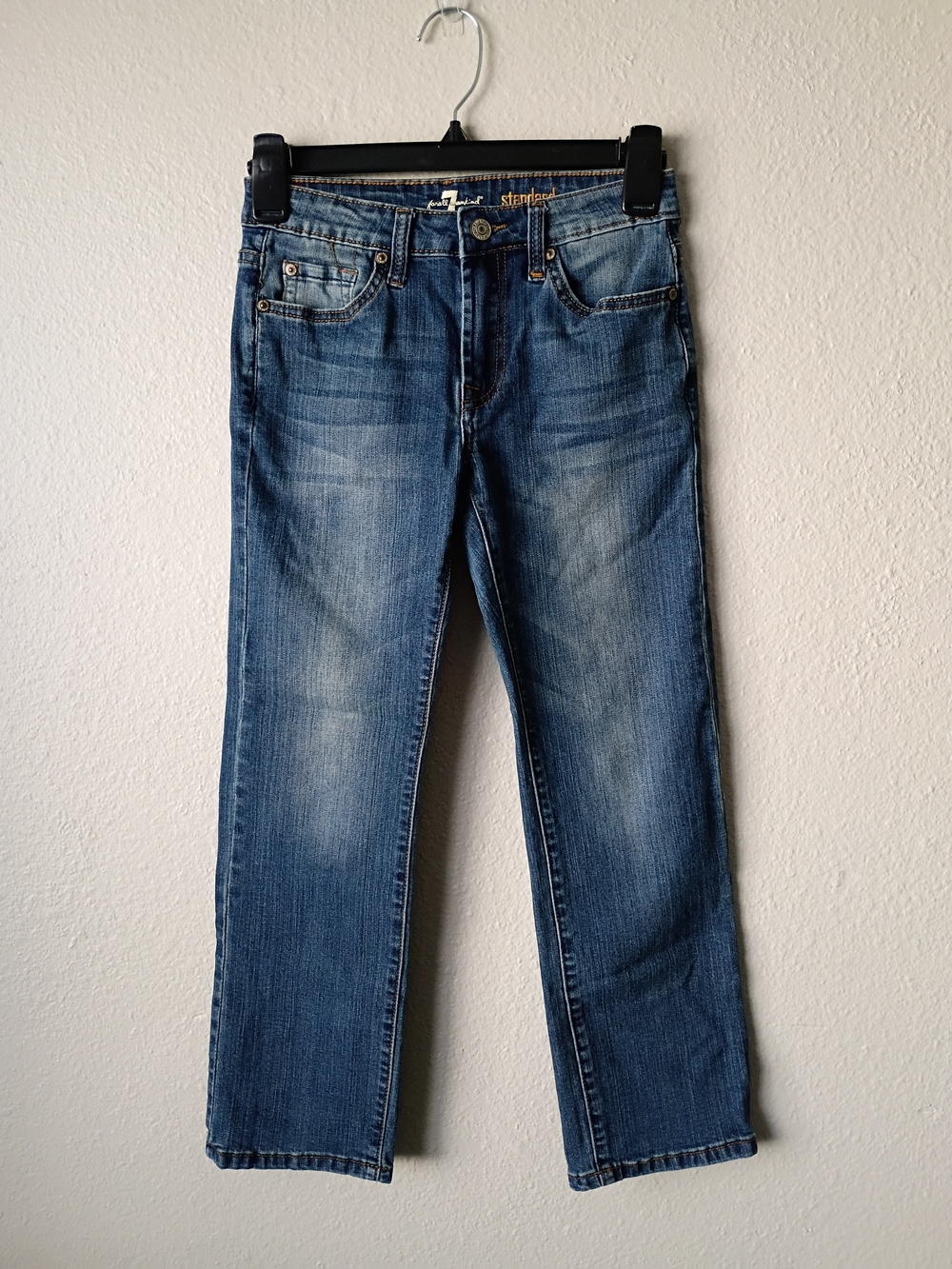 7 For All Mankind Boys/Unisex Blue Standard Fit Jeans Size 8 Excellent Condition